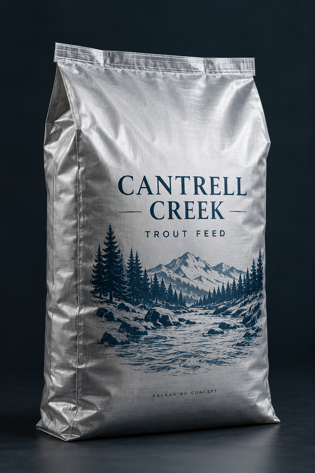 Silver Current: silver feed-bag packaging concept